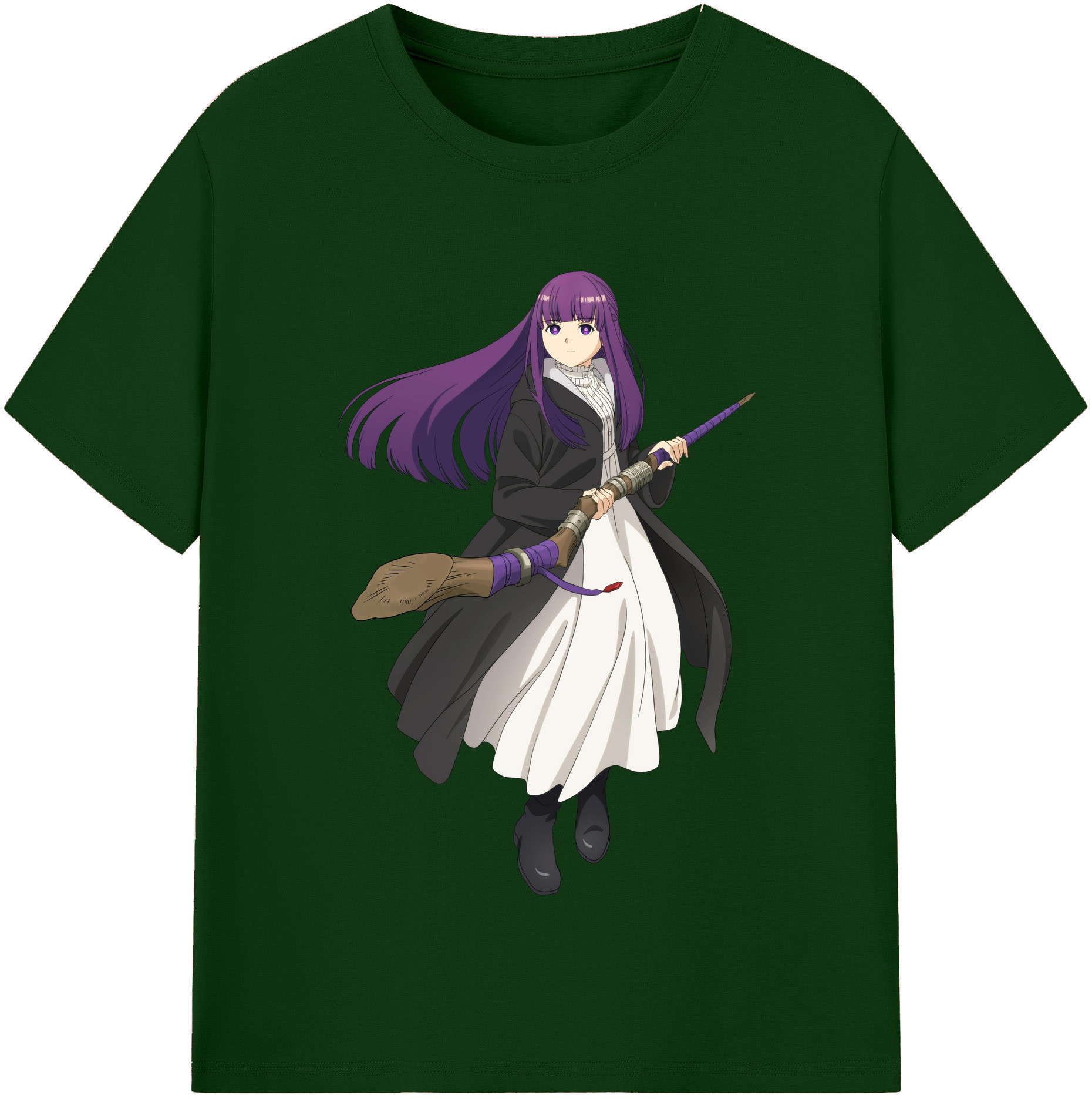 （画像用） 葬送のフリーレン Frieren 綿100％半袖Tシャツ（フロントプリント）